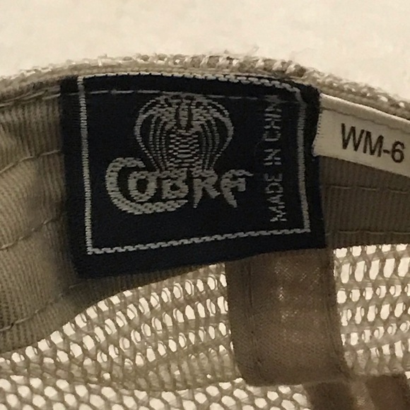 Cobra for Texas Parks & Wildlife Adjustable Green Tan Mesh Ball Cap - Picture 2 of 13